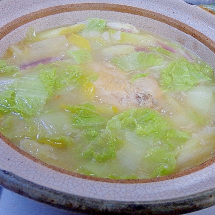 冬野菜いっぱいのサムゲタン生姜鍋